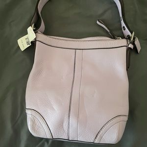 Coach cross body adjustable leather purse